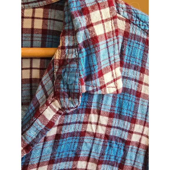 Kavu button up plaid shirts size large 100% Rayon - Picture 4 of 9